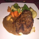 Eland Steak served with some vegetables