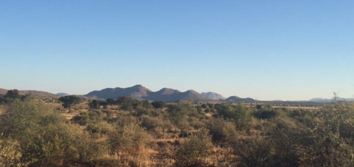 the landscape in Namibia