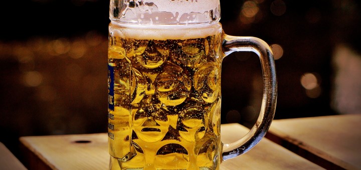 a big glass of beer