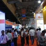 a crowded aisle at the drinktec India