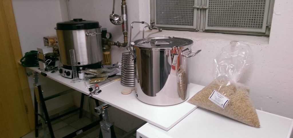 an equipment for homebrewing