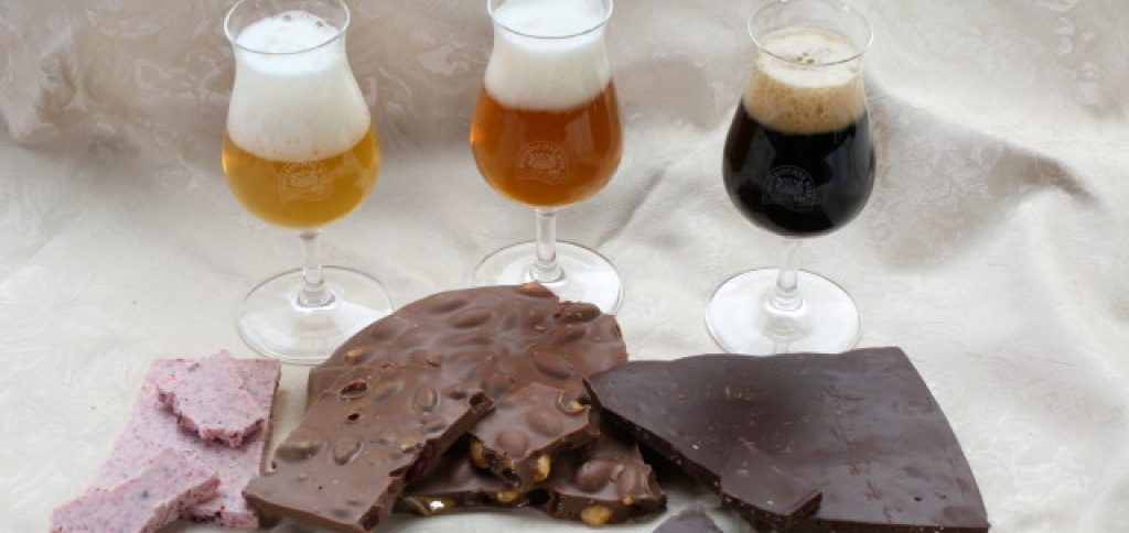 different kinds of beer and chocolate