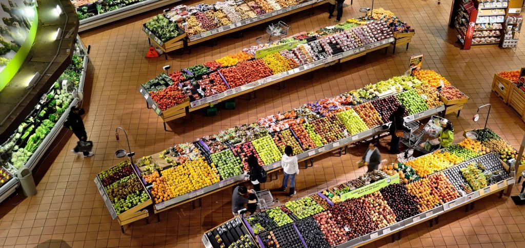 fruits in the supermarket