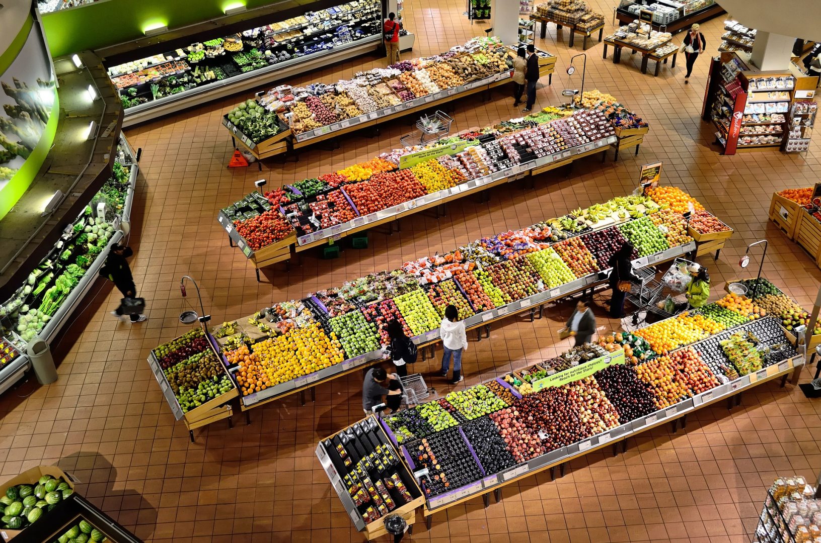 fruits in the supermarket