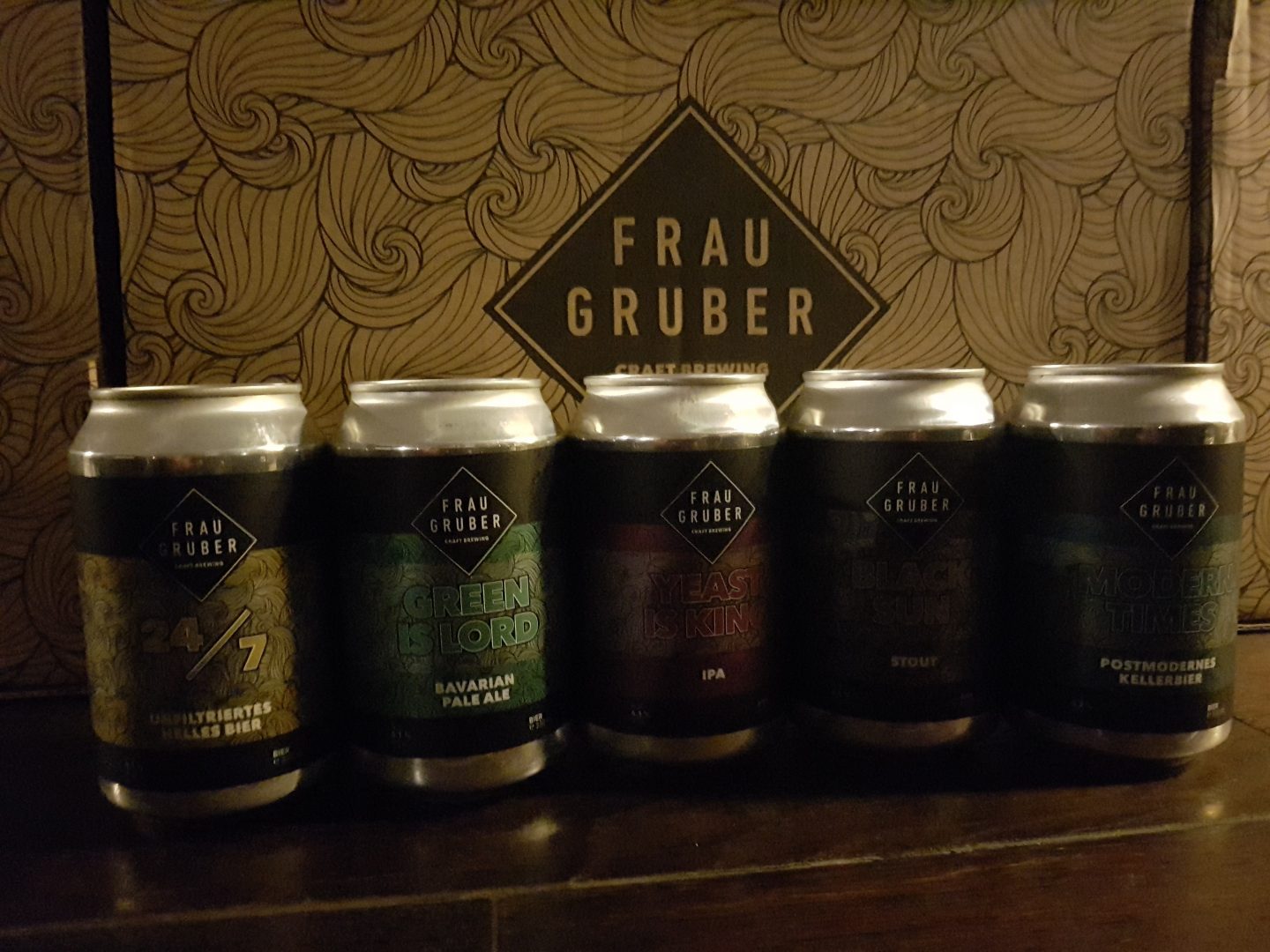 Different kind of beer created by Frau Gruber