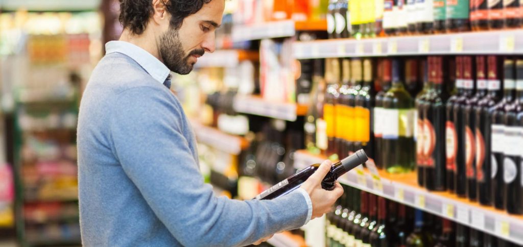 Man in a supermarket