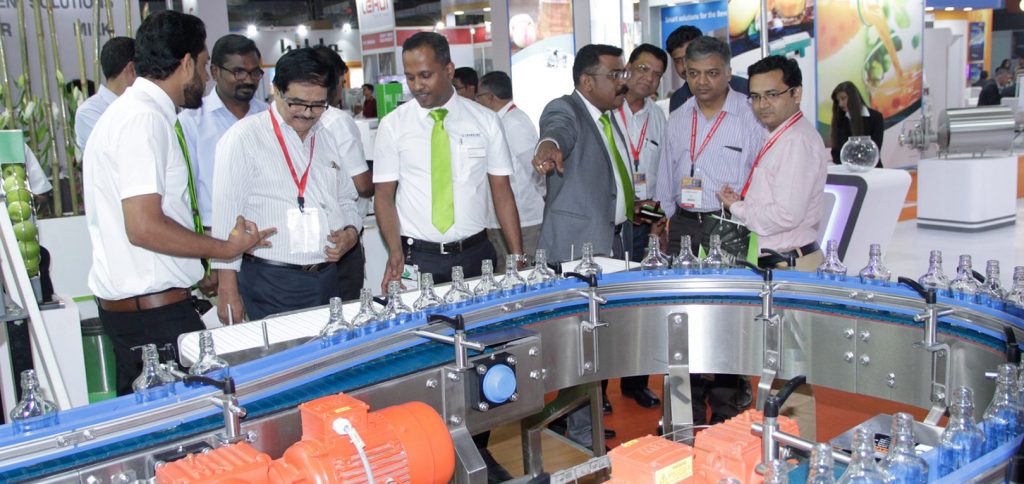 Produktpräsentation auf der drink technology india