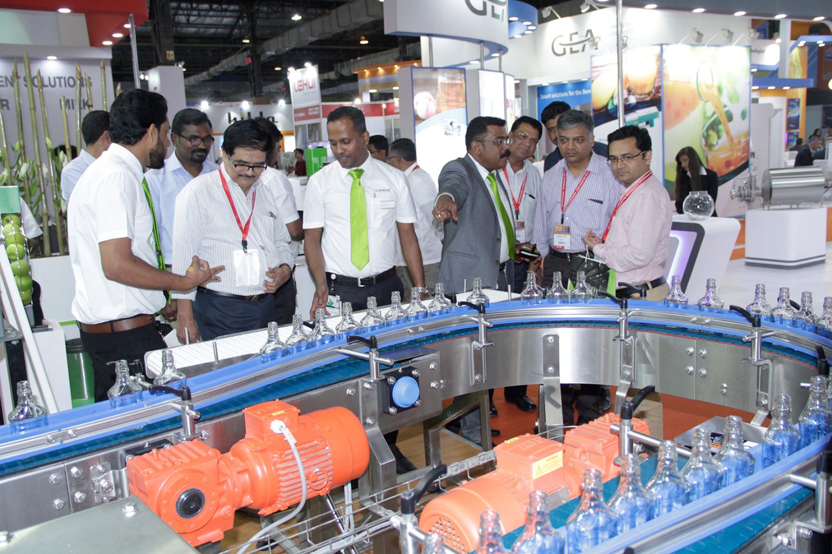 Produktpräsentation auf der drink technology india