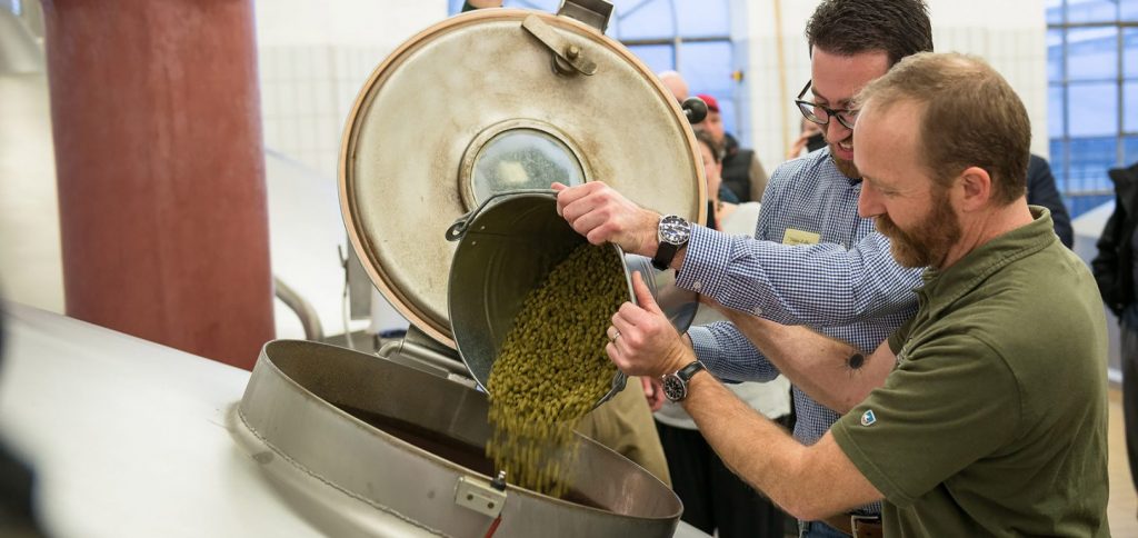 A brewer at his work