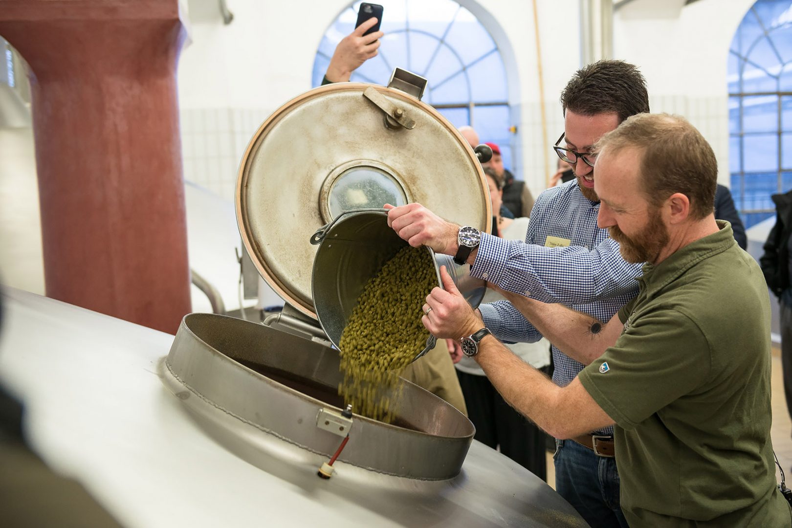 A brewer at his work