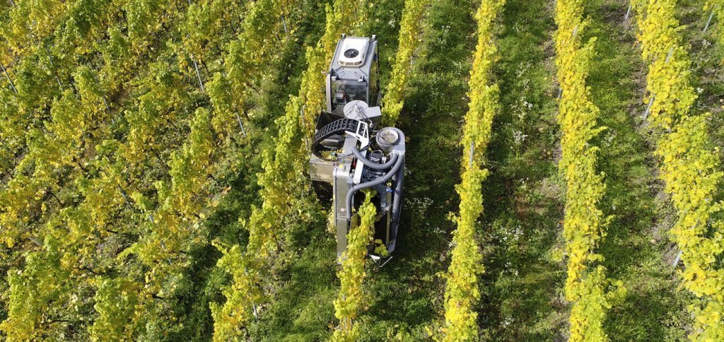 Weinbau in Steillagen von Innovationen gesichert